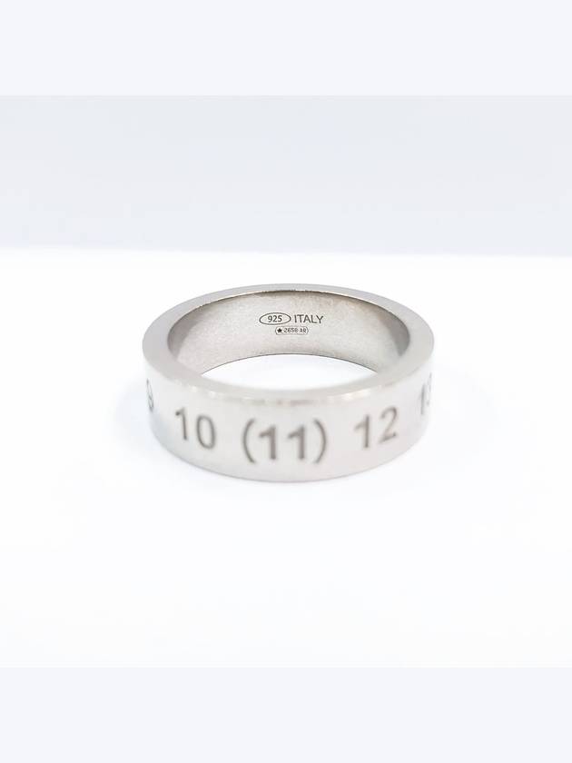 Numerical Logo Engraved Ring Silver - MAISON MARGIELA - BALAAN 3