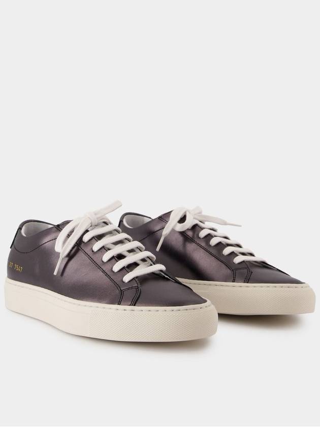 Achilles Shiny Sneakers - COMMON PROJECTS - Leather - Black - COMMON PROJECTS - BALAAN 2