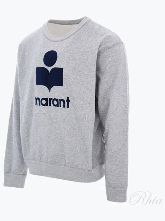 Mikoy Logo Cotton Sweatshirt Grey - ISABEL MARANT - BALAAN 2