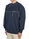 Le Fio Embroidered Logo Sweatshirt Navy - JACQUEMUS - BALAAN 3