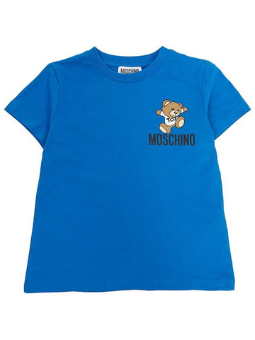 Kids short sleeved t shirt HUM04K LAA02 40289 Adults can wear - MOSCHINO - BALAAN 1