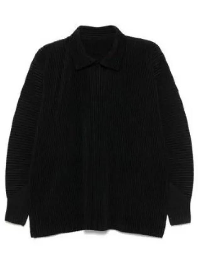 Homme Pliss Issey Miyake Sweater HP48JM118 15 BLACK - ISSEY MIYAKE - BALAAN 2