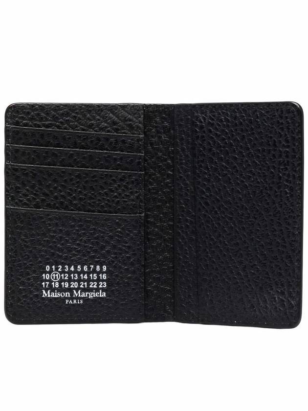 Bovine Leather Card Wallet Black - MAISON MARGIELA - BALAAN 5