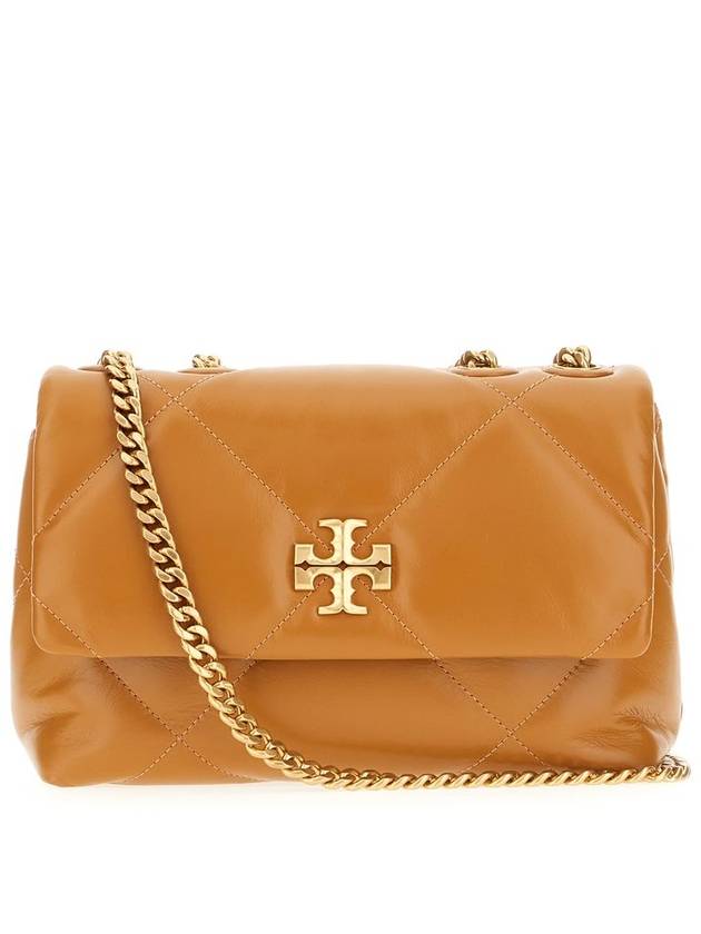 Kira Diamond Quilted Shoulder Bag Brown - TORY BURCH - BALAAN 2