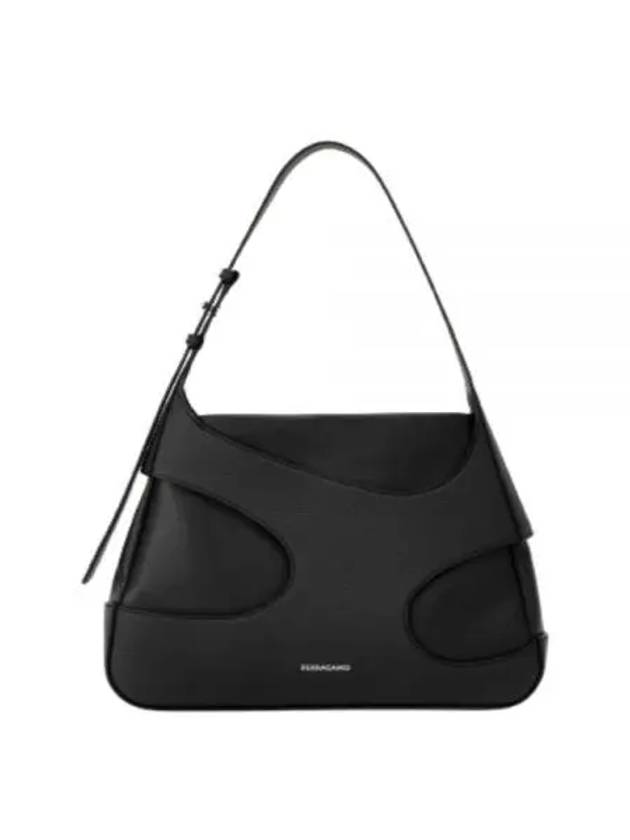 Cutout Detail Shoulder Bag Bag Black - SALVATORE FERRAGAMO - BALAAN 2