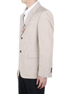 Typewriter Cloth Grosgrain Placket Sport Jacket Beige - THOM BROWNE - BALAAN 5