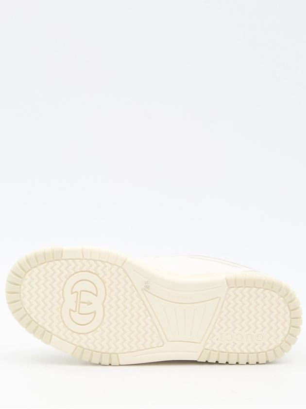 Re Web Leather Low Top Sneakers White - GUCCI - BALAAN 5