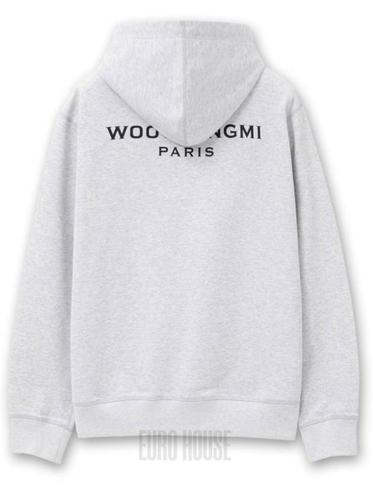 Cotton Back Logo Hooded Sweatshirt Gray W241TS37737G - WOOYOUNGMI - BALAAN 1