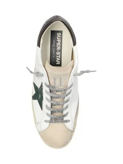 Superstar Brown Tab Low Top Sneakers White - GOLDEN GOOSE - BALAAN 2