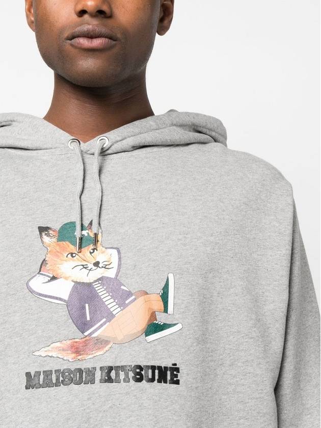 Dressed Fox Hoodie Grey Melange - MAISON KITSUNE - BALAAN 5