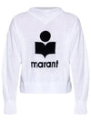 Kilsen Logo Print Sweatshirt White - ISABEL MARANT ETOILE - BALAAN 4