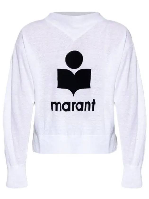 Kilsen Logo Print Sweatshirt White - ISABEL MARANT ETOILE - BALAAN 4