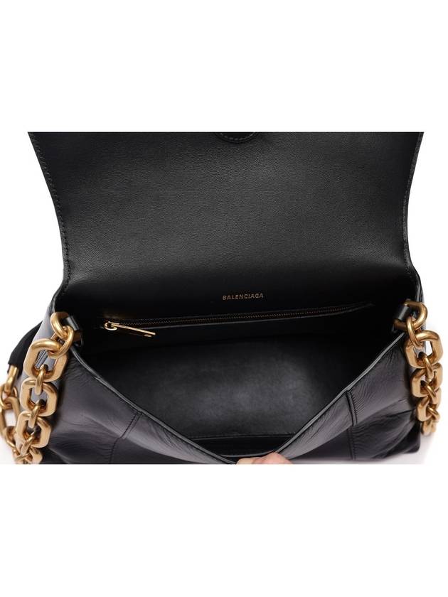 Downtown Small Shoulder Bag With Chain Black - BALENCIAGA - BALAAN 7