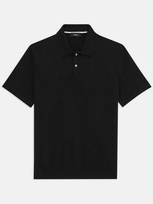 Men's Goris Short Sleeve PK Shirt Black - THEORY - BALAAN 2