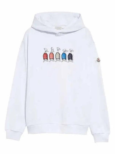 8G00038 809KR 001 White Men’s Hoodie - MONCLER - BALAAN 1