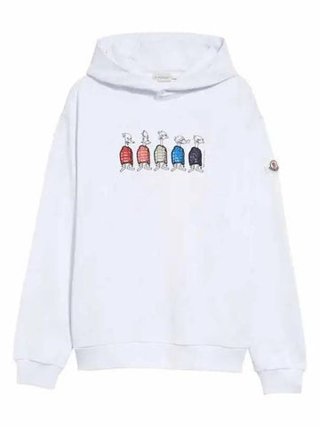 White Men s Hoodie 8G00038 809KR 001 - MONCLER - BALAAN 1