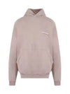 Embroidered Logo Cotton Hoodie Light Pink - BALENCIAGA - BALAAN 2