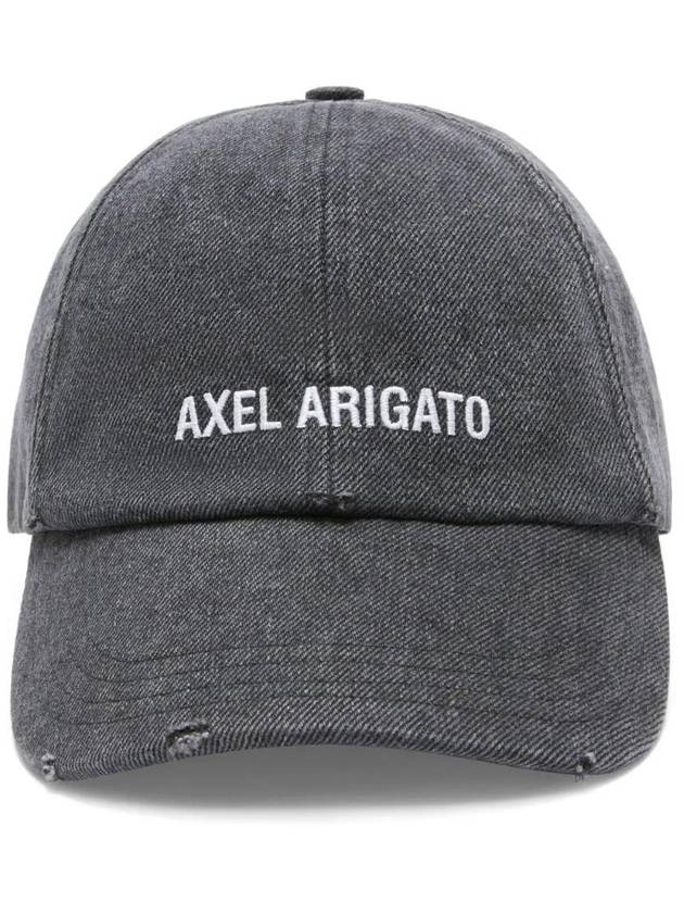 Block Distressed Cotton Ball Cap Grey - AXEL ARIGATO - BALAAN 1