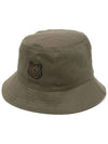 Fox Head Patch Bucket Hat Khaki - MAISON KITSUNE - BALAAN 2
