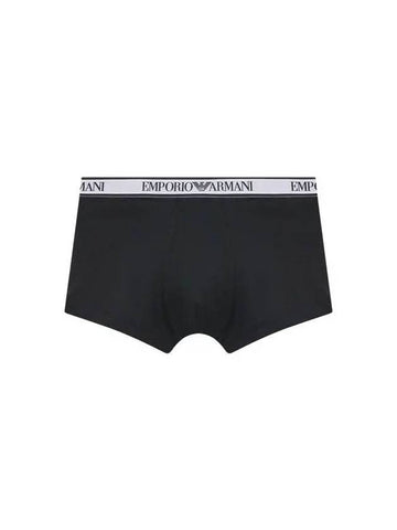 UNDERWEAR Men s Logo Banding Solid Stretch Drawn Black - EMPORIO ARMANI - BALAAN 1