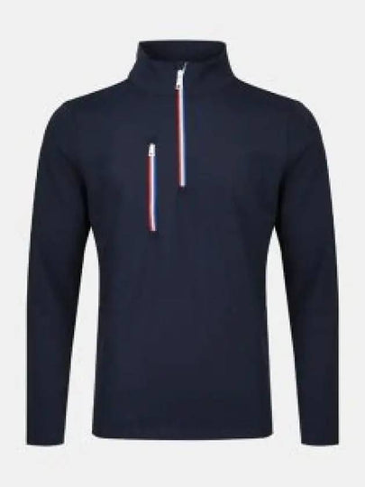 Men's Golf Daytona Tech Interlock Slim Fit Pullover Long Sleeve T-Shirt Navy - G/FORE - BALAAN 2