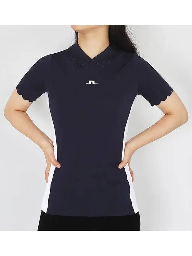 Golf Elina Regular Fit Short Sleeve T-Shirt Navy - J.LINDEBERG - BALAAN 2