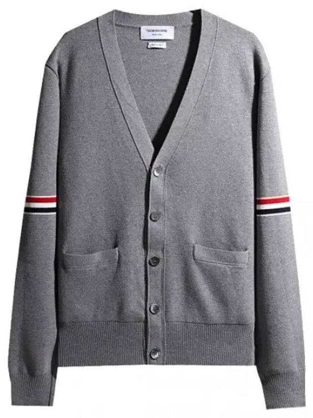 RWB arm banding Milanese stitch cardigan men - THOM BROWNE - BALAAN 1