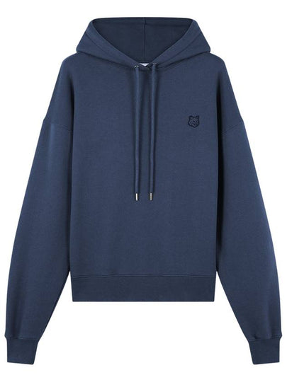 Bold Fox Head Patch Comfort Hoodie Navy - MAISON KITSUNE - BALAAN 2