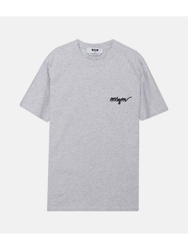 Embroidered logo short sleeve t-shirt 2000MDM540 200005 94 - MSGM - BALAAN 1