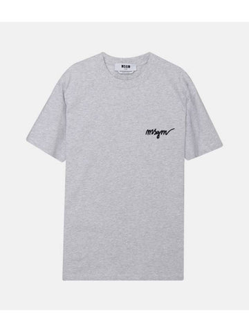 Embroidered logo short sleeve t-shirt 2000MDM540 200005 94 - MSGM - BALAAN 1