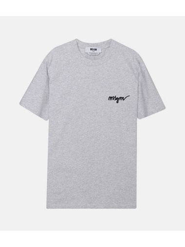 Embroidered logo short sleeve t-shirt 2000MDM540 200005 94 - MSGM - BALAAN 1