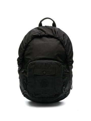 Macaio Drawstring Backpack Black - MONCLER - BALAAN 1