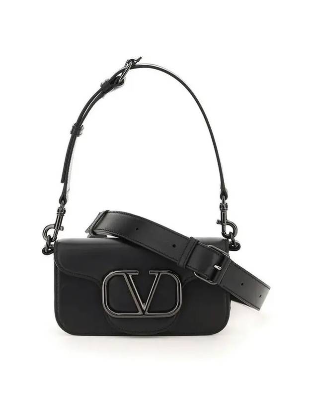 Loco Mini Leather Shoulder Bag Black - VALENTINO - BALAAN 1