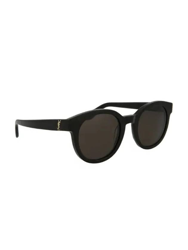 Eyewear Gold Round Frame Sunglasses Black - SAINT LAURENT - BALAAN 1