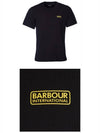 Men's International Small Logo Short Sleeve T-Shirt Black - BARBOUR - BALAAN 5