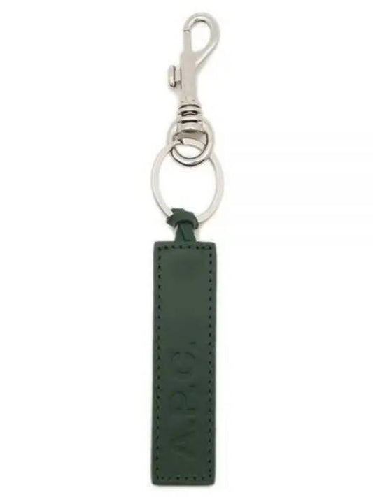 Logo Leather Key Holder Green - A.P.C. - BALAAN 2