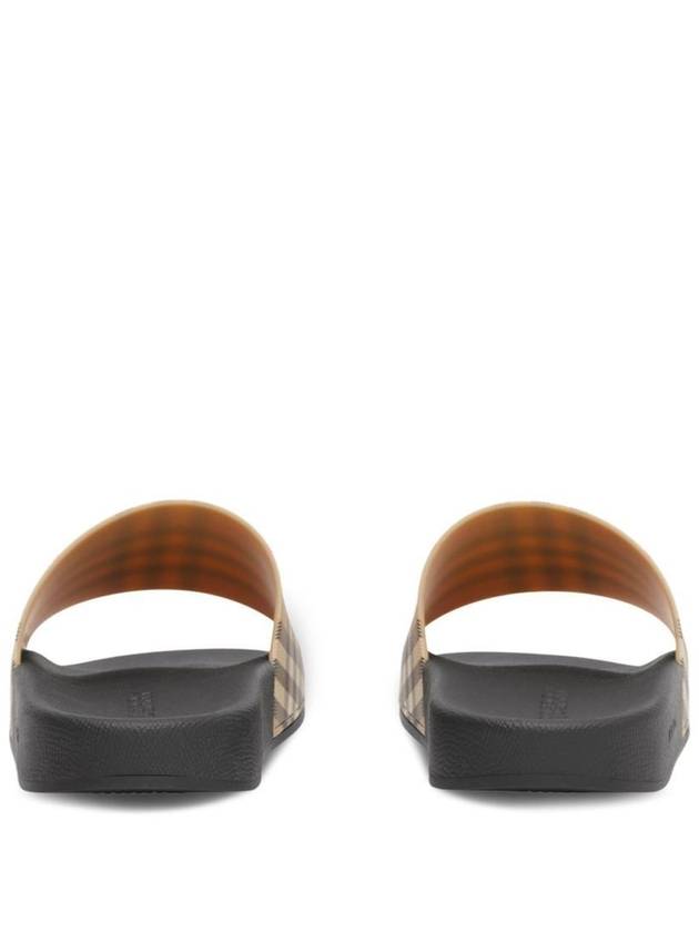 Check Furley Slippers Beige - BURBERRY - BALAAN 4