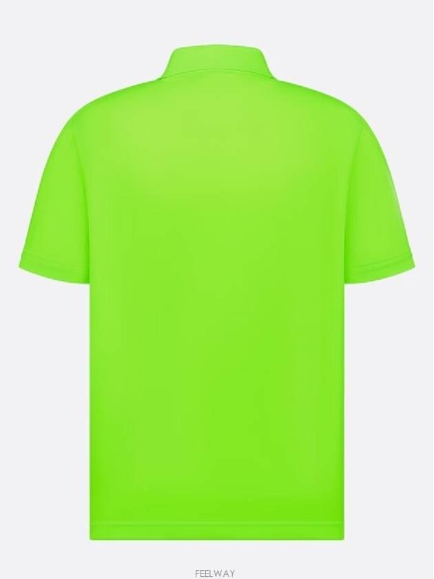 Couture Polo Shirt Green - DIOR - BALAAN 4