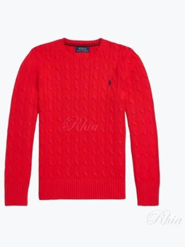 Kids Pony Logo Crew Neck Knit Top Red - POLO RALPH LAUREN - BALAAN 1