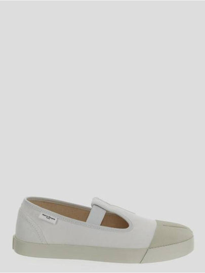 On The Deck Tabi Cotton Ballerina Flats Shoes White - MAISON MARGIELA - BALAAN 2