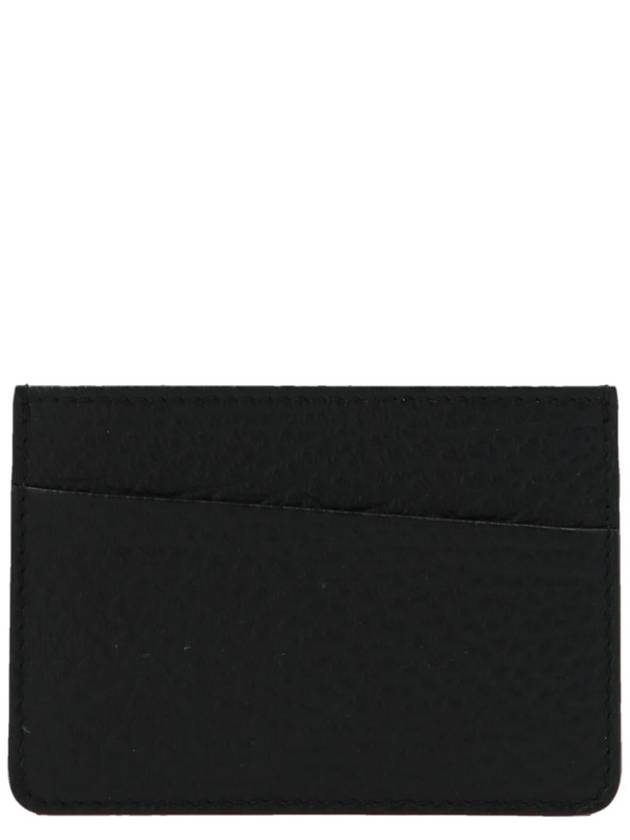 Grain Leather Stitch Card Wallet Black - MAISON MARGIELA - BALAAN 3