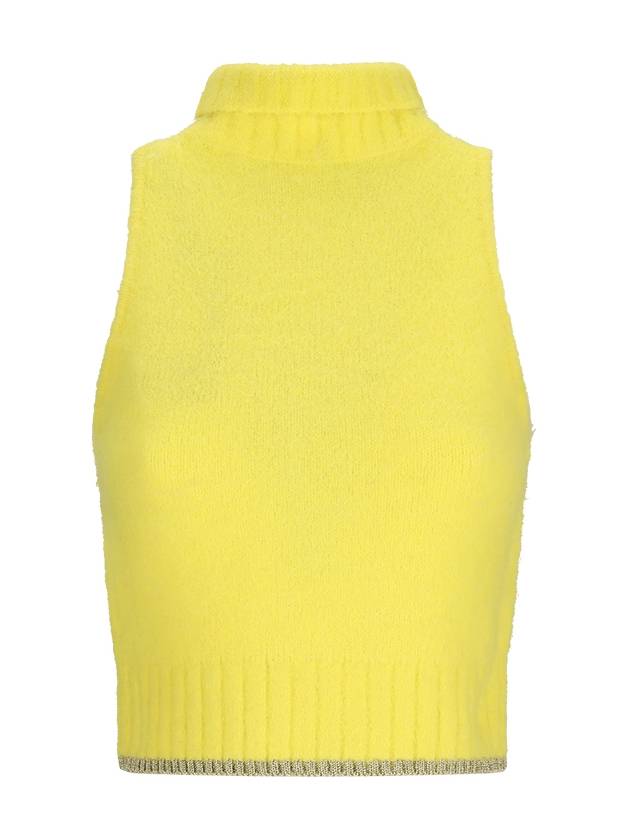 SLEEVELESS CROP TOP IN SOFT KNIT - PINKO - BALAAN 1