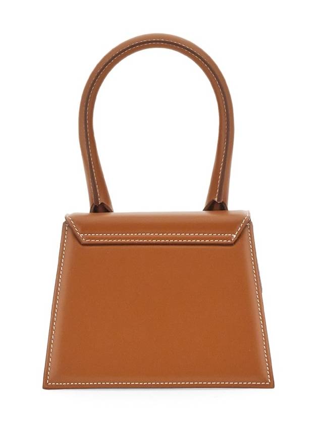 Le Chiquito Moyen Signature Tote Bag Light Brown - JACQUEMUS - BALAAN 4