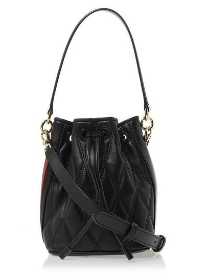 Donae Leather Bucket Bag Black - BALLY - BALAAN 2