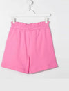 Kids Women s Logo Ruffle Shorts Pink MS026835 042 - MSGM - BALAAN 3