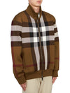 Check Bomber Jacket Brown - BURBERRY - BALAAN 5