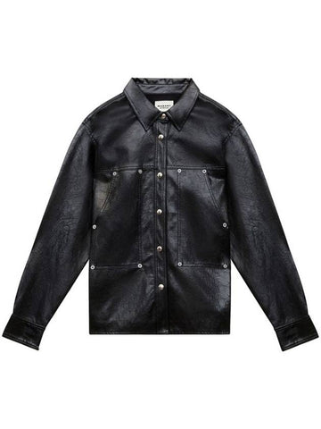 Isabel Marant Étoile Abelia Faux Leather Jacket-Shirt Clothing - ISABEL MARANT ETOILE - BALAAN 1