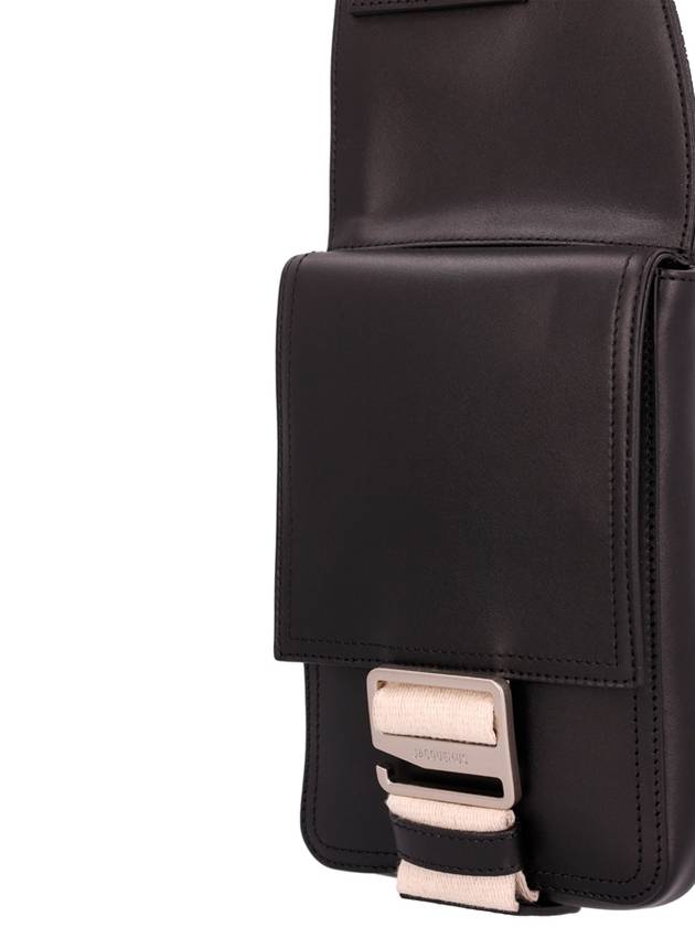 La Banana Cuerda Leather Cross Bag Black - JACQUEMUS - BALAAN 4