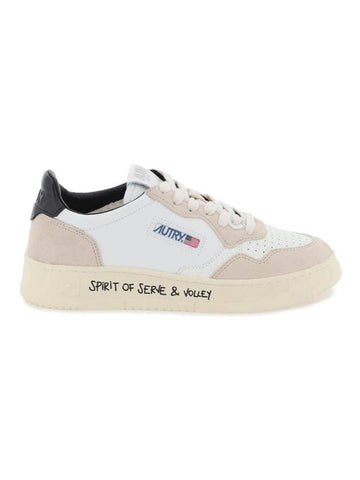 Medalist Suede Leather Low Top Sneakers White - AUTRY - BALAAN 1