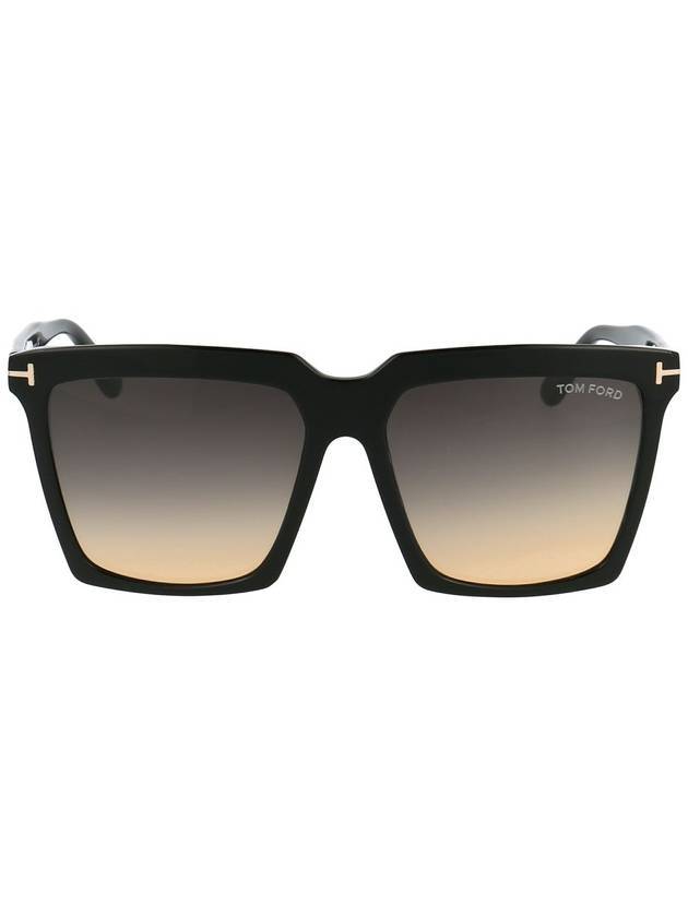 Eyewear Temple Square Sunglasses Black - TOM FORD - BALAAN 1